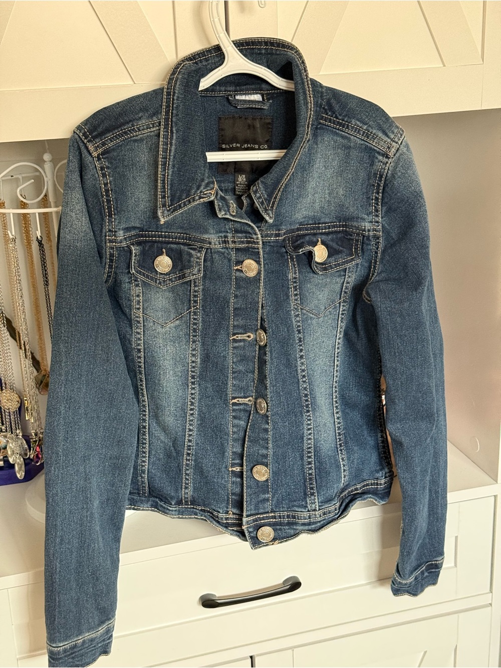Silver Jeans Dark Blue Denim Jacket